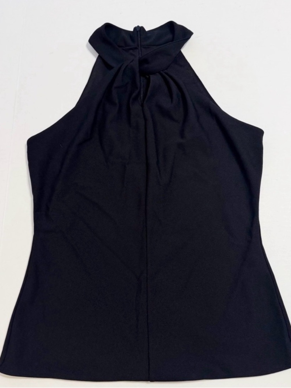White House Black Market Black Strapless Twist-Neck Top - Picture 3 of 6